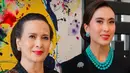 Di tahun 2024 saat sang anak diberi kepercayaan menjadi menteri, sang ibunda pun memesona mengenakan kebaya hitam beos silver serta selendang batiknya. [@widi.wardhana]