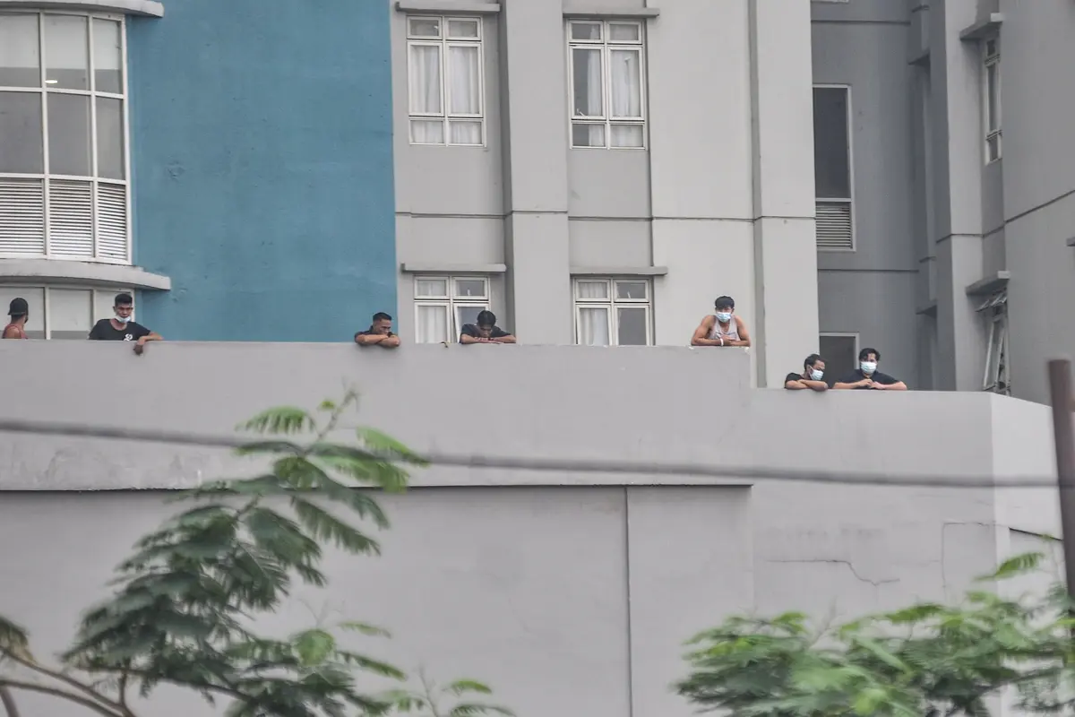 Suasana Wisma Atlet Kemayoran Pasca Temuan Kasus Covid-19 Varian Omicron