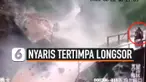 thumbnail perempuan pemotor nyaris tertimpa longsor
