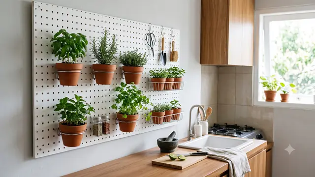 Rak Tanaman Bumbu untuk Dapur