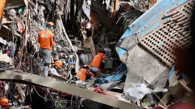 Upaya Pencarian Korban Runtuhnya Gunungan Sampah di Filipina Berlanjut
