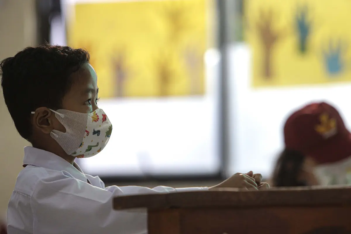 Uji Coba Pembelajaran Tatap Muka Terbatas di Jakarta