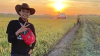 Petani milenial asal Indramayu Iqbal Aprio Wandi. (Dok Isitmewa)