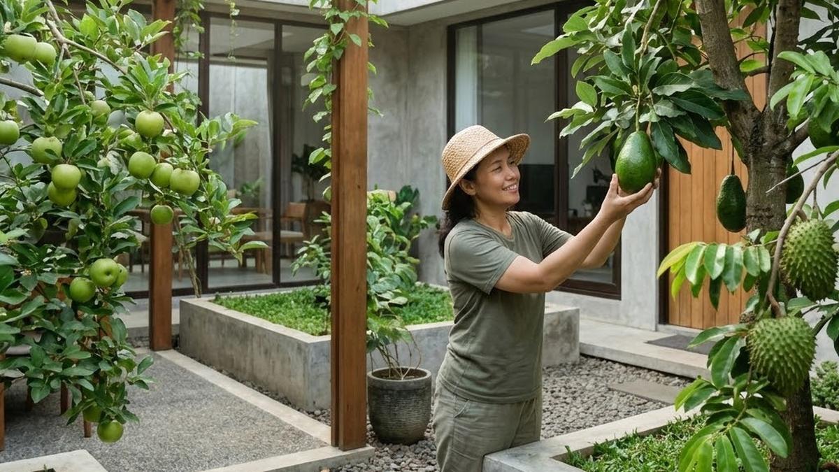 8 Desain Kebun Buah Tematik Warna, Taman Lebih Estetik