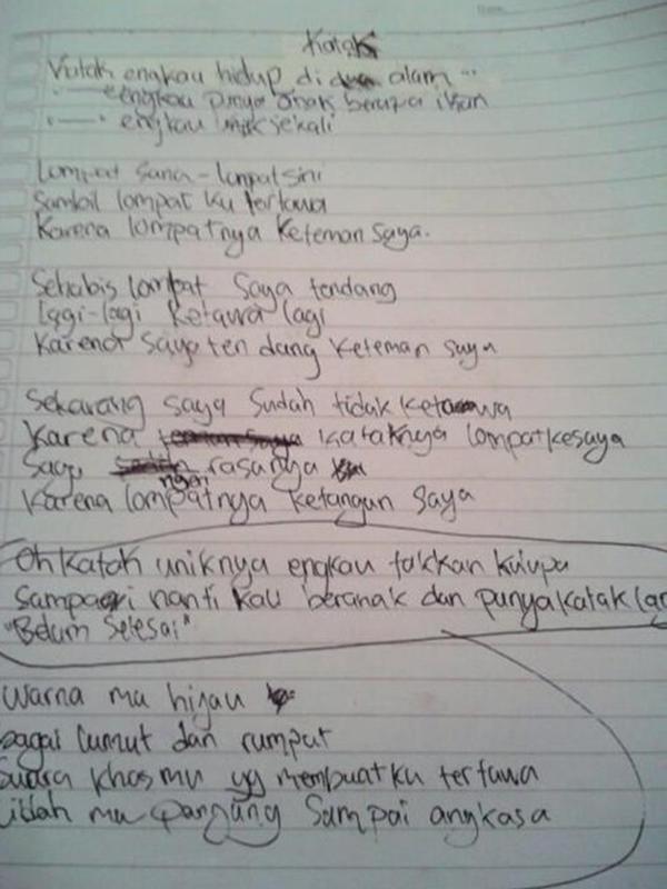 6 Puisi Anak SD Tema Binatang Ini Bikin Senyum (sumber: Twitter.com/cahayanicitra)