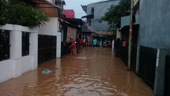 Banjir rendam 8 RT di Pejaten Timur. (Merdeka.com)