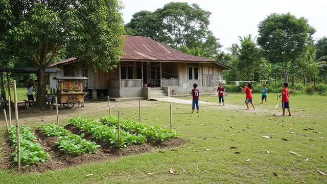 Rumah Kampung dengan Halaman Serbaguna