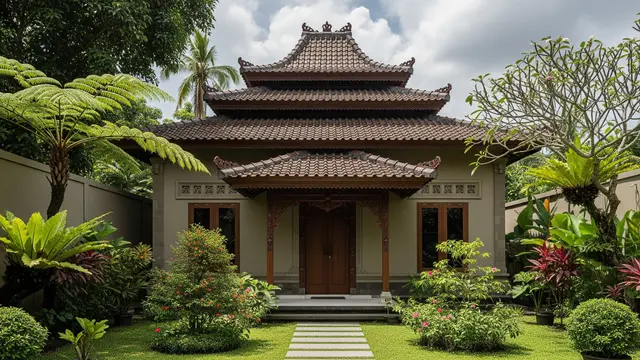 Model Joglo Depan Rumah Minimalis 2025/ Ilustrasi AI
