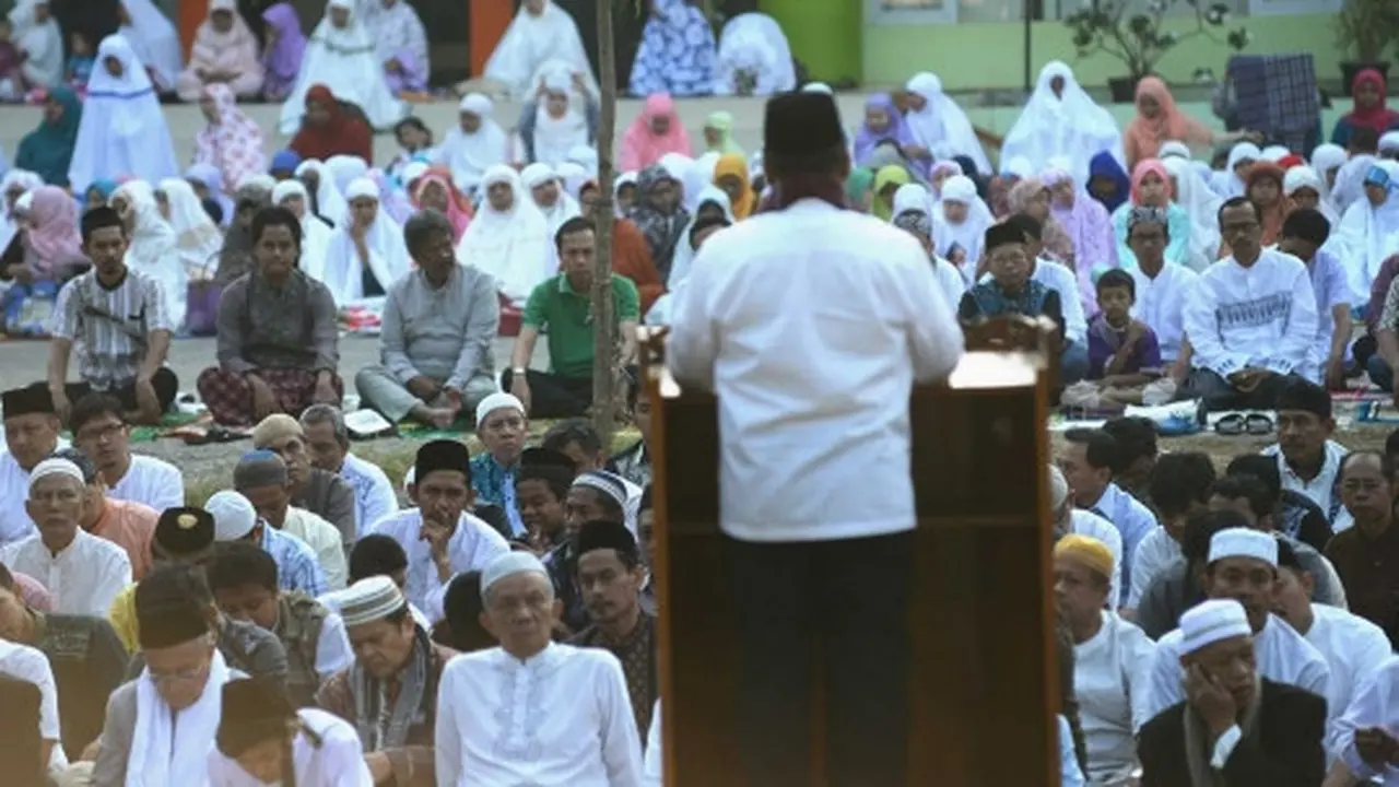 Jemaah Muhammadiyah salat Idul Adha di Ciputat