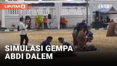 Basarnas Simulasi Gempa Bumi bersama Abdi Dalem Keraton