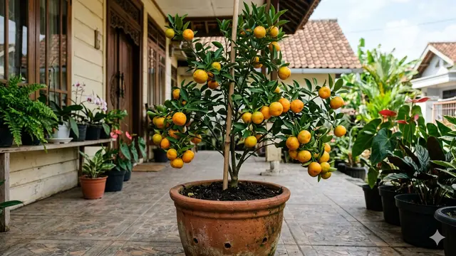 Jenis Pohon Jeruk yang Cepat Berbuah di Pot