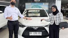 Berhasil mendapatkan Toyota Agya seharga Rp1. (Instagram/@hellowudin)
