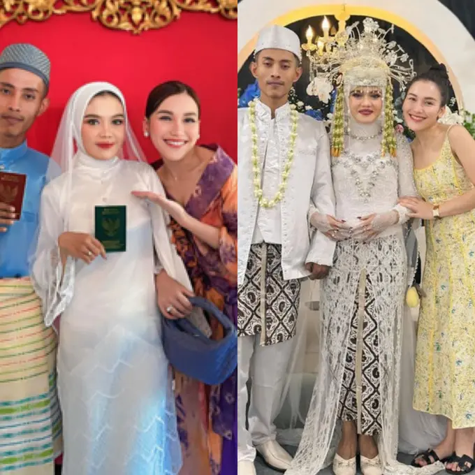 Ayu Ting Ting Hadir di Pernikahan Asistenya