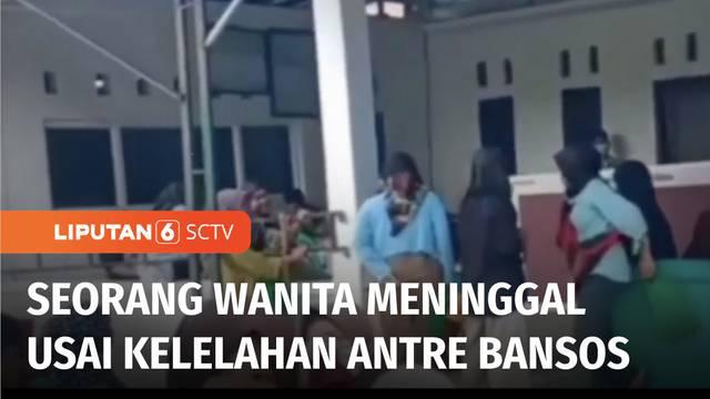 Diduga kelelahan, seorang perempuan paruh baya berusia 47 tahun meninggal dunia saat mengambil bantuan sosial di Bogor, Jawa Barat. Sebelum dinyatakan meninggal, korban sempat pingsan dan dibawa warga ke puskesmas terdekat.