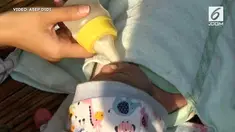 Warga Situsari Gandong Cileungsi Bogor heboh dengan penemuan bayi di kebun pisang.