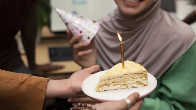 Ilustrasi kue ulang tahun