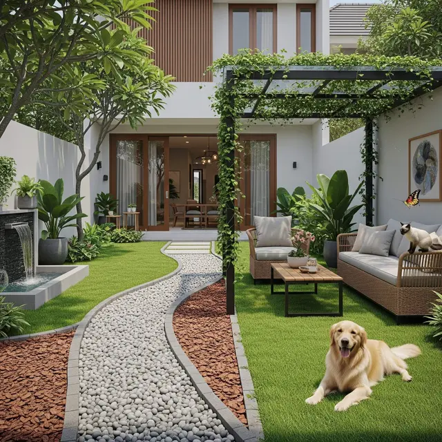 Ide Halaman Belakang Rumah yang Ramah Hewan Peliharaan