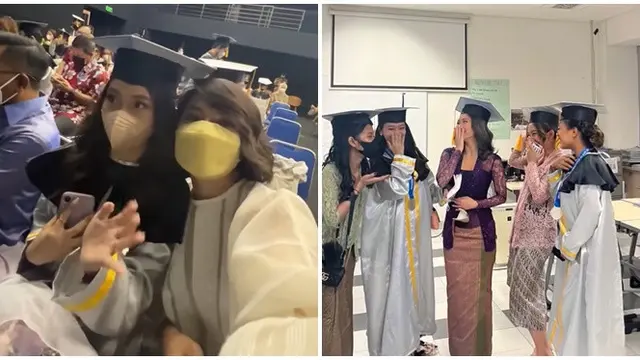 Didampingi Ibunda, Ini 6 Potret Wisuda SMA Jasmine Abeng Anak Ririn Ekawati