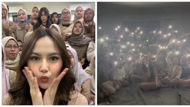 6 Potret Mahalini Bukber Bareng Fans, Bikin Video Velocity hingga Nyanyi Sampai Menutup Mata
