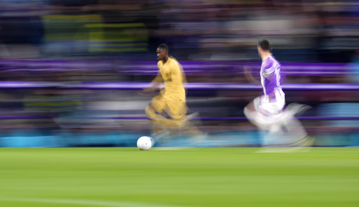 Usai kalah 1-2 melawan Real Sociedad di Camp Nou, Barcelona dipermalukan Real Valladolid dengan skor 1-3 atas tuan rumah Real Valladolid. (AP Photo/Manu Fernandez)