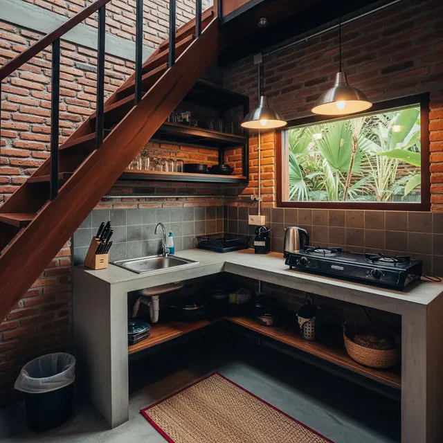 9 Model Dapur Kecil Bawah Tangga, Solusi Cerdas Maksimalkan Ruang Minimalis
