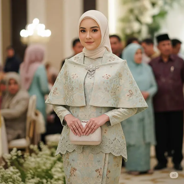 Brokat Cape Warna Pastel