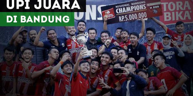 VIDEO: Kalahkan Unigal, UPI Juara Torabika Campus Cup 2017 di Bandung