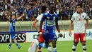 Gelandang asal Mali Makan Konate berlari merayakan gol setelah menjebol gawang PBR. (Liga Indonesia)