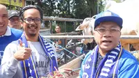 Ketua MPR RI Zulkifli Hasan siap patungan untuk Persib Bandung yang dijatuhi denda Rp 50 juta oleh Komisi Disiplin PSSI karena aksi koreografi Save Rohingya yang dilakukan bobotoh. (Putu Merta Surya Putra)