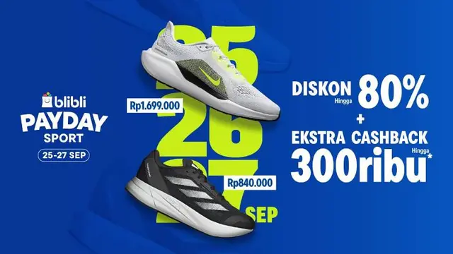 Diskon, Extra Cashback, dan Harga Serba 999ribu untuk Perlengkapan Olahraga dari Brand Populer