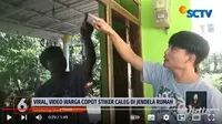 Seorang warga Lumajang, Jawa Timur, Agus Harianto mendapat somasi gara-gara copot stiker kampanye caleg di rumahnya. (YouTube Liputan6)