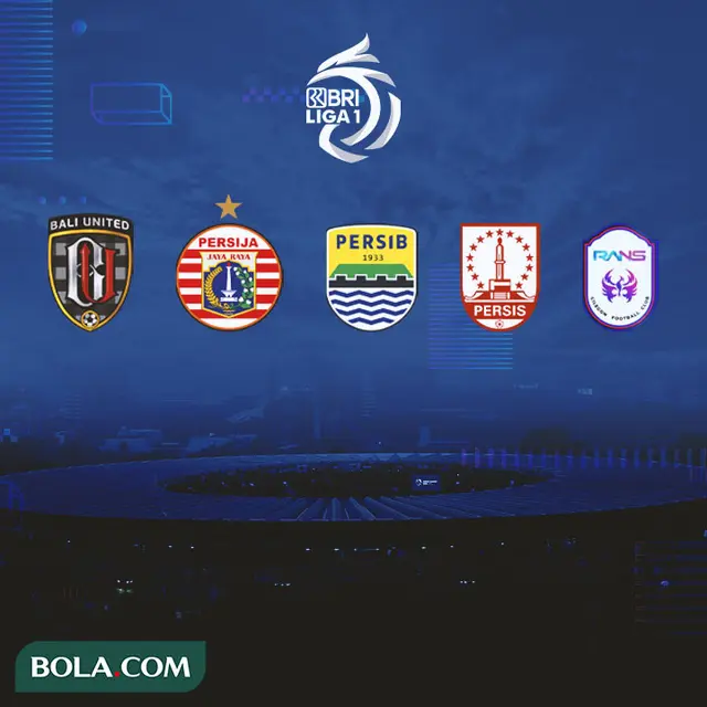 Liga 1 - Logo Klub-klub BRI Liga 1