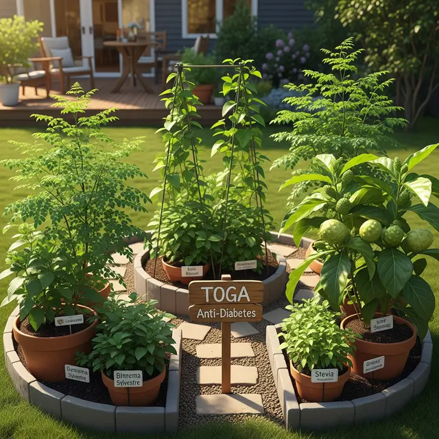 Kebun Mini Ramah Diabetes di Rumah (Image by Gemini AI)