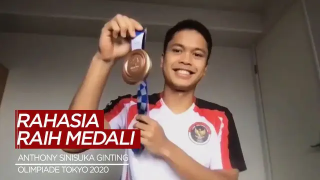 VIDEO: Rahasia Anthony Sinisuka Ginting Raih Medali Perunggu di Olimpiade Tokyo 2020
