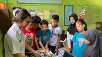 Fakultas Vokasi Universitas Sanata Dharma (USD) menggelar program pengabdian masyarakat berupa pelatihan robotika untuk siswa SD Negeri 3 Jatiroto, Wonogiri. (Foto: Dok.)