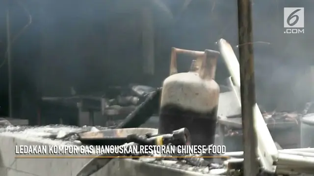 VIDEO: Ledakan Kompor Gas Hanguskan Restoran Chinese Food
