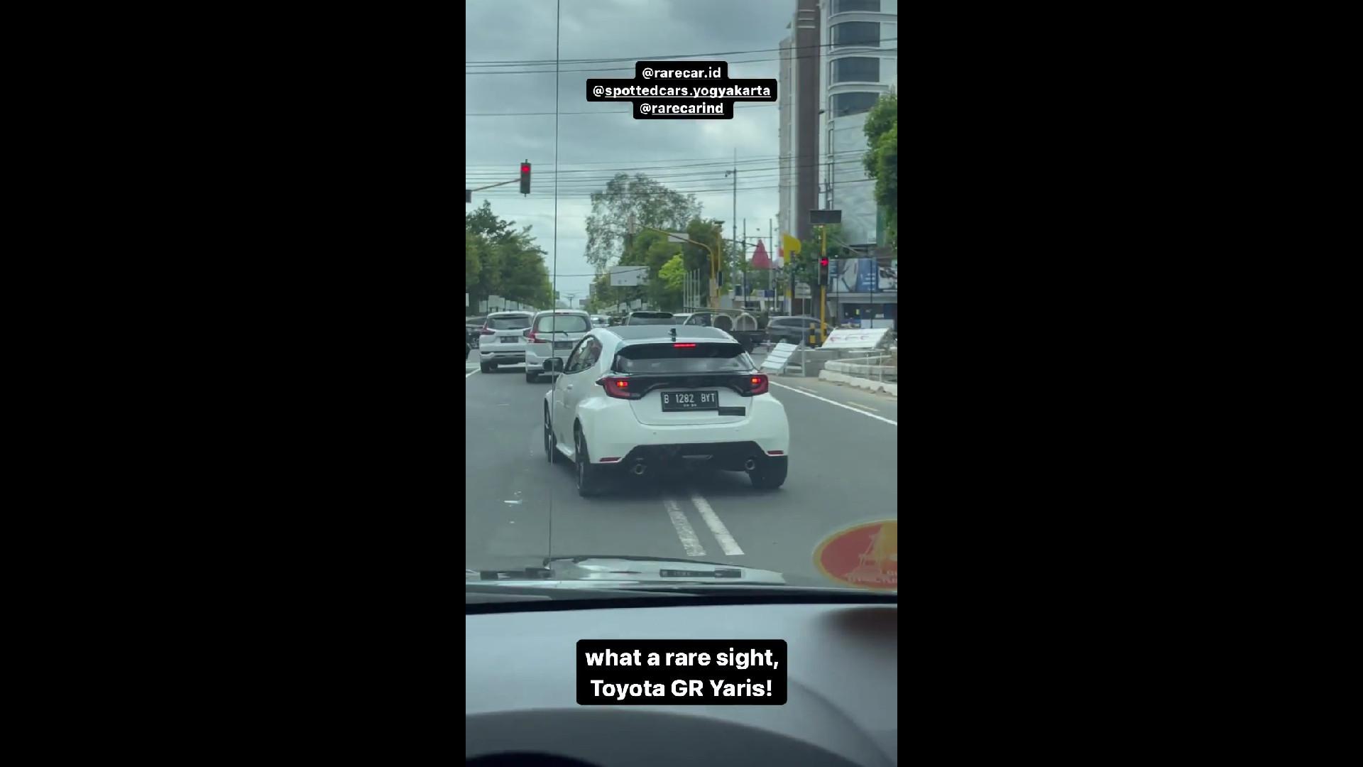 Sisi belakang Toyota GR Yaris di Yogyakarta (Instagram/@drm.garage)
