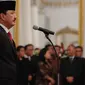 Kepala Badan Intelijen Negara (BIN) Budi Gunawan bersiap mengikuti pelantikannya di Istana Negara, Jakarta, Jumat (9/9). Budi Gunawan resmi menjadi Kepala Badan Intelijen Negara (BIN) menggantikan Sutiyoso. (Liputan6.com/Faizal Fanani)