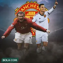 Ilustrasi - David Beckham, Cristiano Ronaldo Nuansa Manchester United (Bola.com/Bayu Kurniawan Santoso)