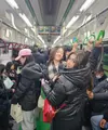 Dari foto yang dibagikan Nafa Urbach dan Mikhaela Lee terlihat naik kereta. [Foto: Instagram/nafaurbach]