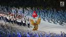 Kontingen Hong Kong melintas saat pembukaan Asian Games 2018 di Stadion Utama Gelora Bung Karno (SUGBK), Jakarta, Sabtu (18/8). Asian Games 2018 diikuti 45 negara. (Merdeka.com/Imam Buhori)