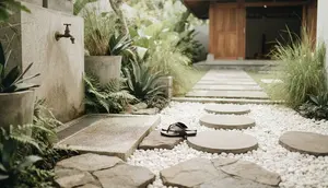 6 Model Tempat Wudhu Outdoor yang Sederhana tapi Nyaman, Dilengkapi Pijakan agar Kaki Tak Kotor