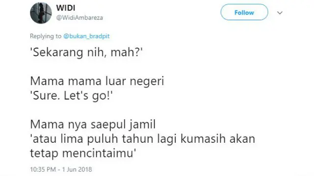 Perbandingan antara ibu luar negeri dan ibu lokal dalam menjawab pertanyaan.