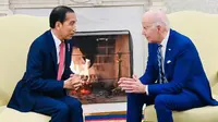 Presiden RI Joko Widodo (Jokowi) melakukan pertemuan dengan Presiden Amerika Serikat Joe Biden pada Senin (13/11) waktu setempat. Salah satu yang dibahas mengenai gencatan senjata di jalur Gaza Palestina (dok: IG @jokowi)