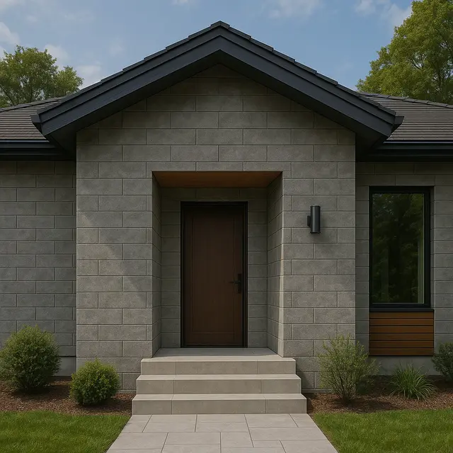 Fasad Rumah dengan Keramik yang Modelnya Tak akan Ketinggalan Zaman (Foto: ChatGPT)