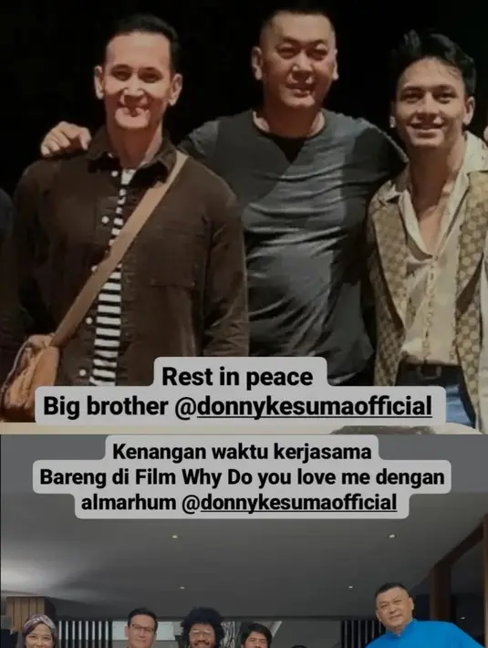 <p>Marcelino Reflandt mengenang momen kebersamaannya bersama almarhum melalui Instagram Story. (Foto: Instagram/ marcelinolefrandt)</p>