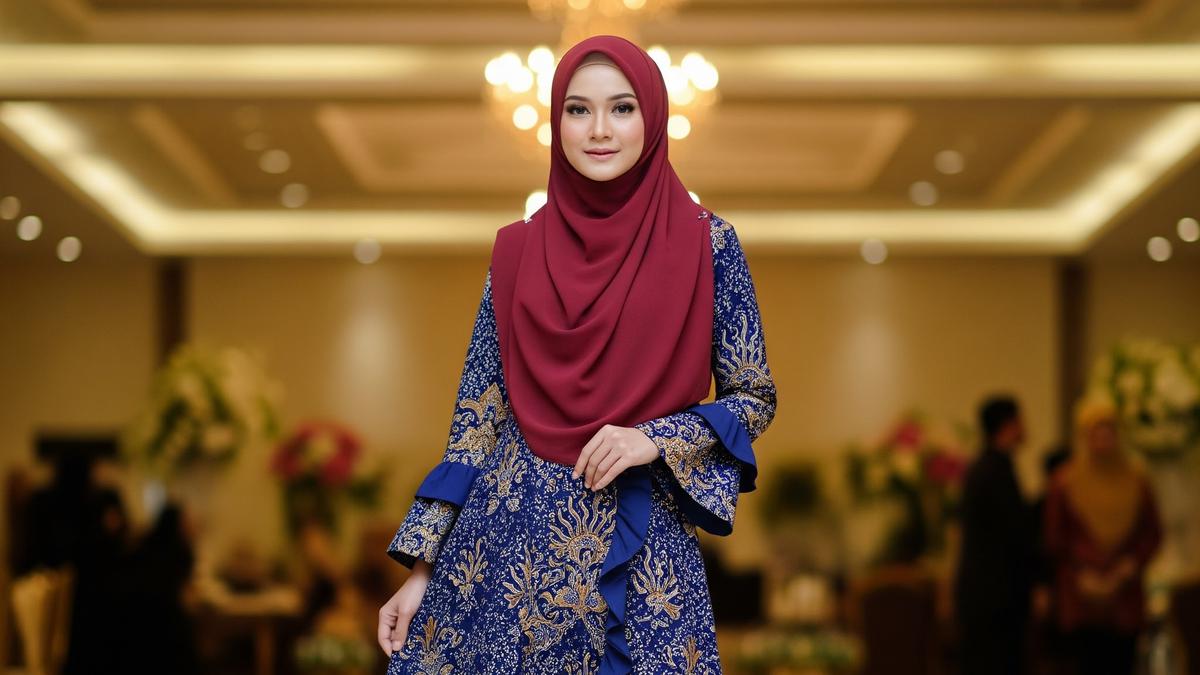7 Model Gamis Batik Terbaru untuk Pesta, Tampil Cantik dan Tetap Sopan