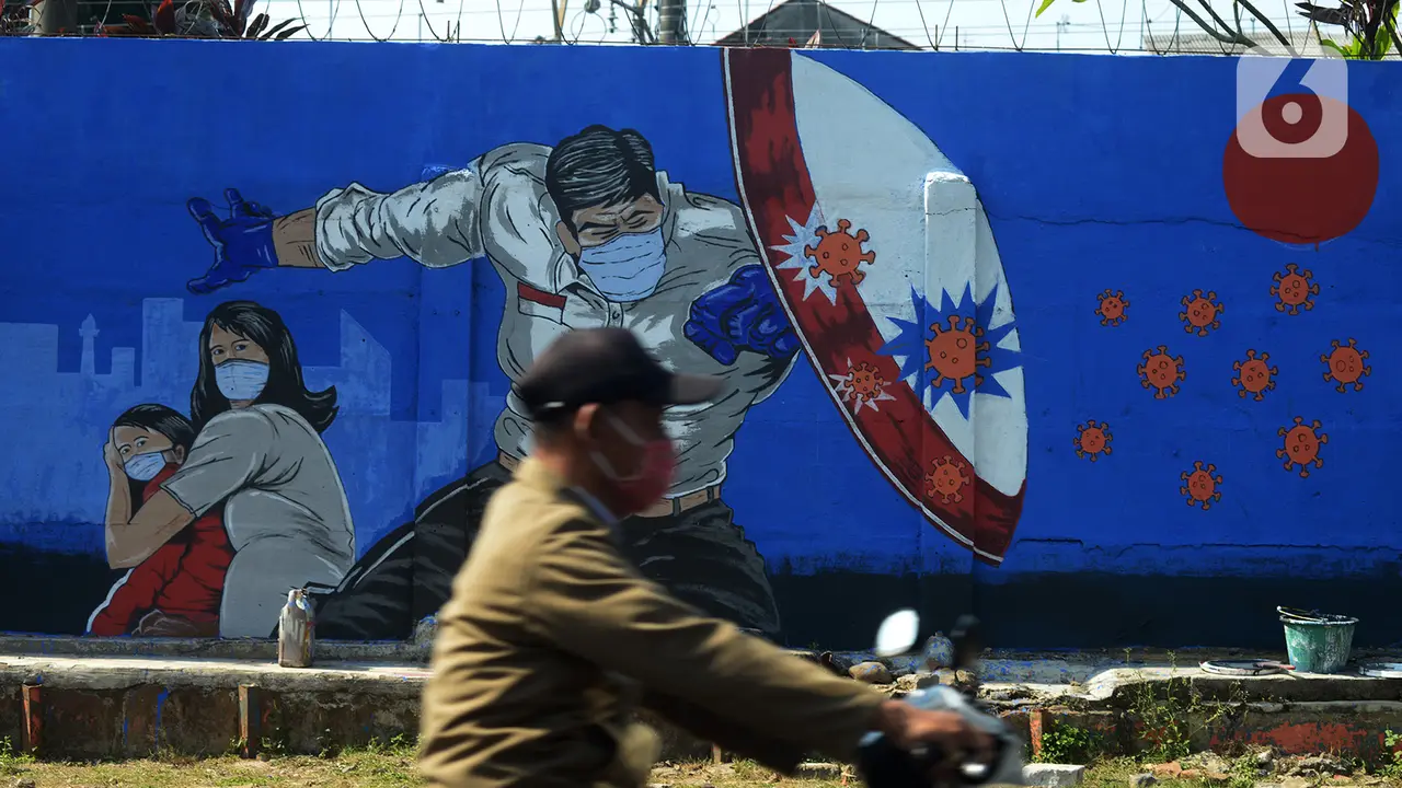 FOTO: Mural Bertema COVID-19 Hiasi Bukit Duri