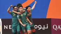 Timnas Futsal Indonesia mengalahkan Vietnam 3-2 pada perempat final Piala Asia 2026 di Indonesia Arena, Selasa (3/2/2026). (Bola.com/Muhammad Iqbal Ichsan)