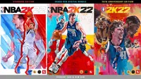 Tampilan cover game NBA 2K22 yang akhirnya rilis di Indonesia. (Ist.)